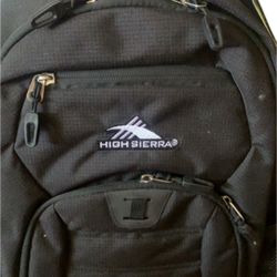 High Sierra Backpack- Black (new) 