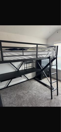 Bunked study and bed
