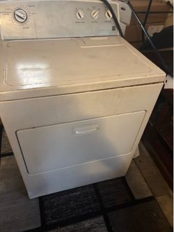 White Kenmore front load dryer 3 prong