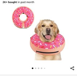 Supet Inflatable Dog Cone Collar Alternative After Surgery, Dog Neck Donut Collar Recovery E Collar for Neuter, Soft Dog Cone for Small Medium Large D