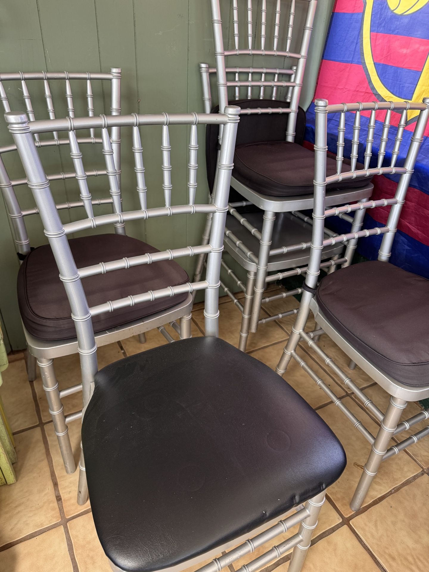 The CHIAVARI Silver Resin Chair