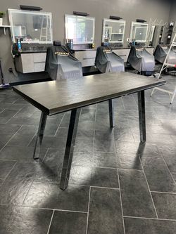 Nice dining table.