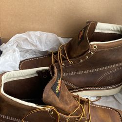 6” Brown Moc Toe Thorogood Work Boots 