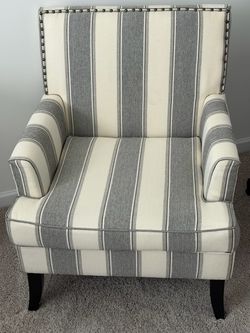 Upholstered Accent Chair with Nailhead Trim