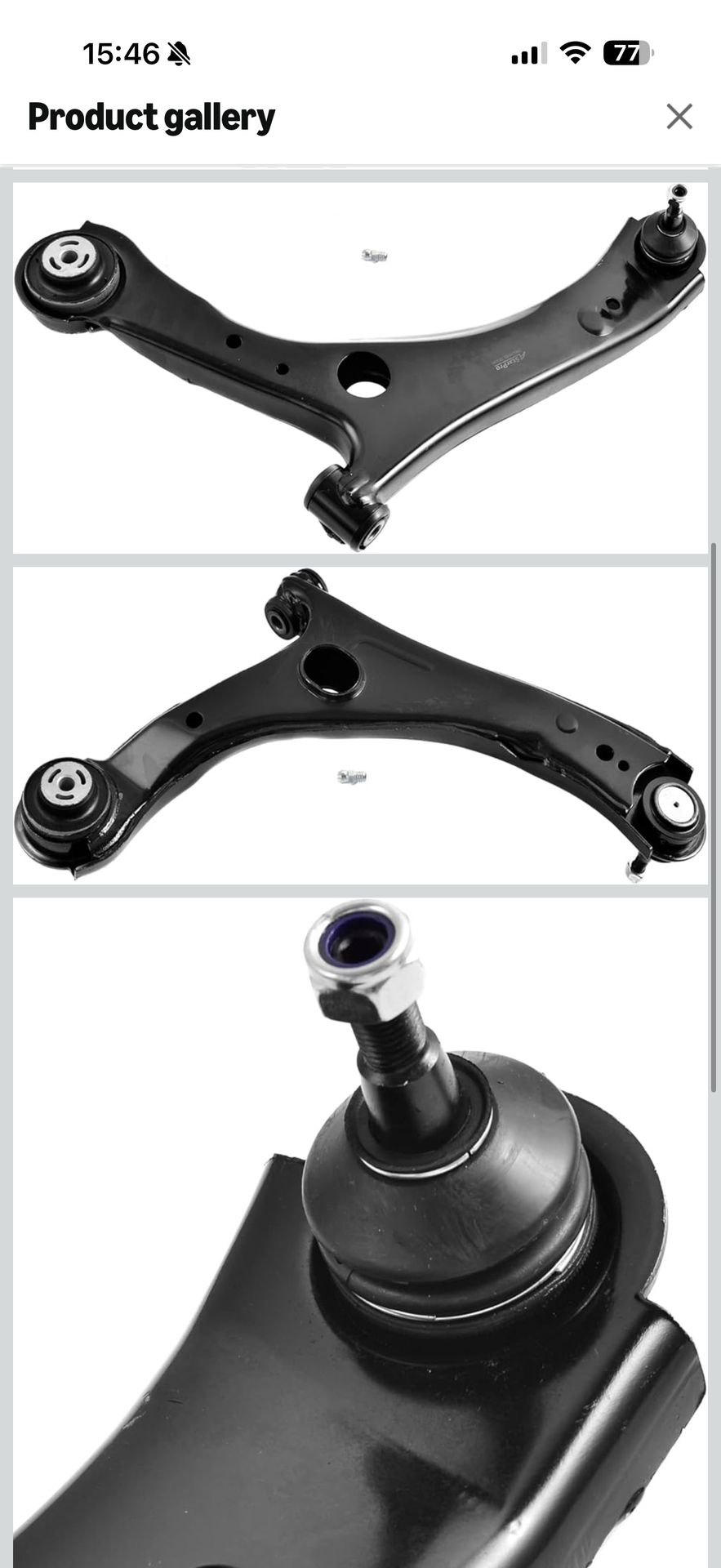 Lower control arms.