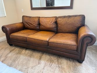 Bernhardt Leather Couch