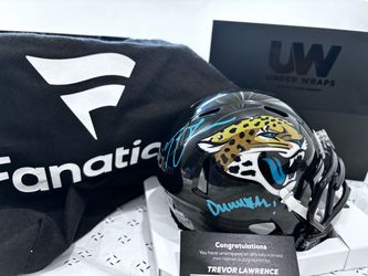 Trevor Lawrence Autographed Jaguars Mini Helmet – Fanatics Authentic