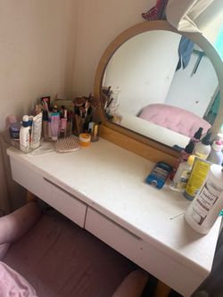 Vanity and chair