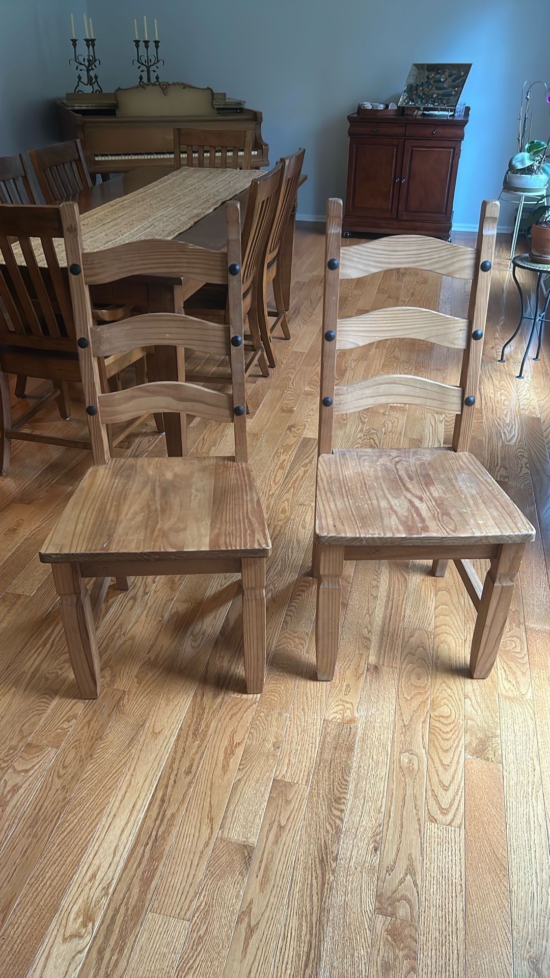 Pair Of Wooden Chairs