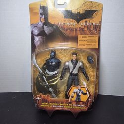 2005 Batman Begins 5" Dual Blade Bruce To Batman Figure Brand New