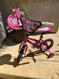 Huffy Disney Minnie Mouse Kids Bike + Helmet