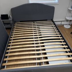 IKEA Huaga Queen Bed Frame with Storage 