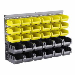 Wall Mount Storage Bins, 30Pcs Nuts and B