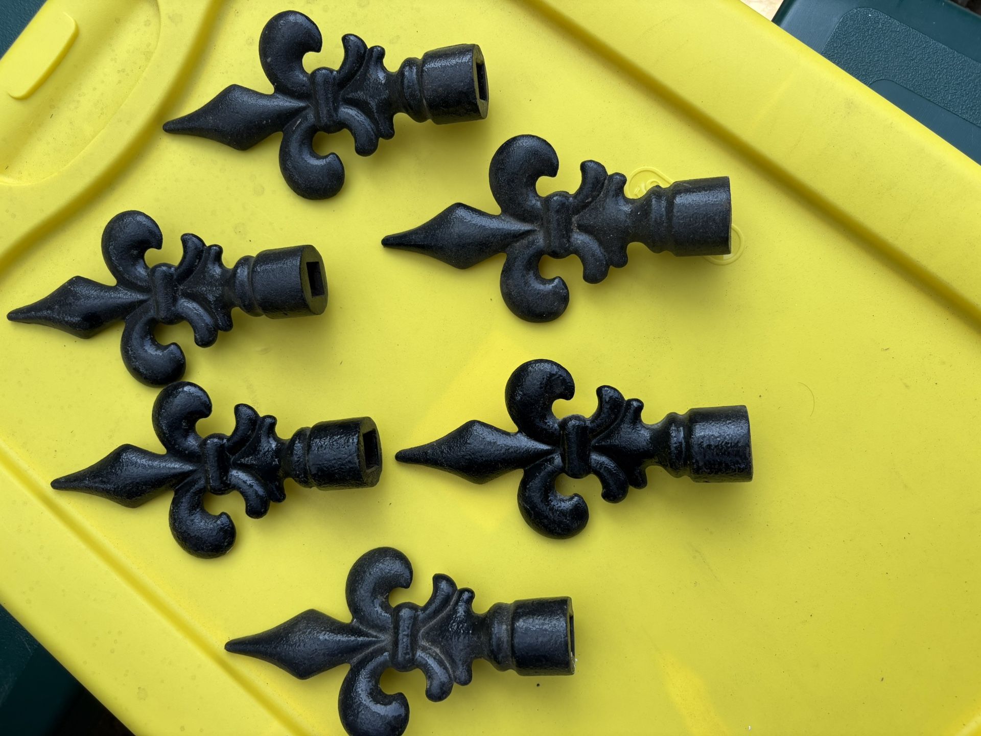 Antique Iron Finials Circa 1950s 