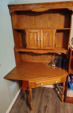 Desk hutch bookcase cabinet desks hutches bookshelf office kitchen cabinets room furniture storage organizer