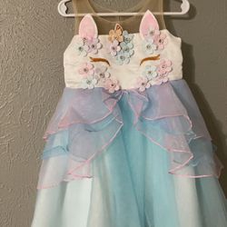 Unicorn Party Dress 3T