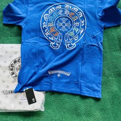 blue chrome heart shirt