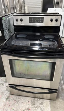 Frigidaire Electric Range – Stainless Glass Top, Self-Clean