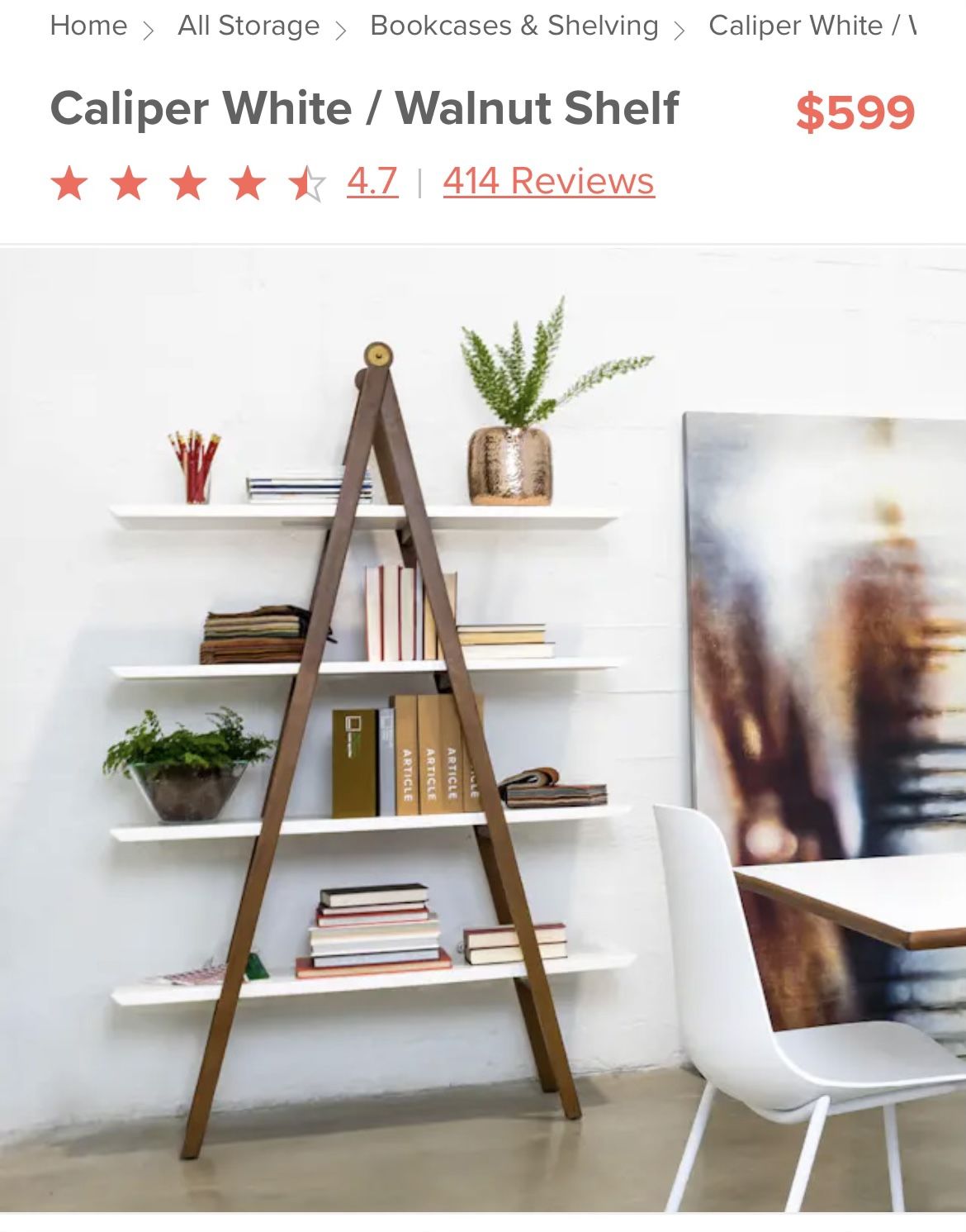 A Frame Ladder Bookshelf
