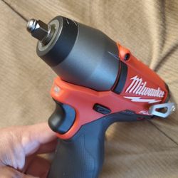 Milwaukee M12 FUEL 12-Volt Lithium-Ion Brushless Cordless 3/8 in. Impact Wrench (Tool-Only)