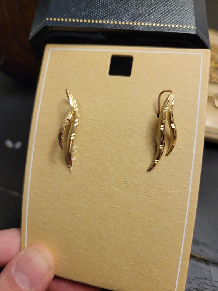 14k Yellow Gold Earrings