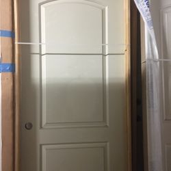 32” wide by 80” high, SINGLE Interior SOLID core door with JAMB 2/8 x 6/8 32” x 80”