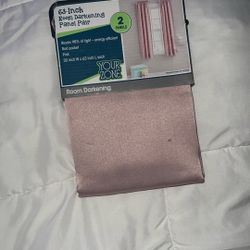 Pink Mauvish Panel Curtains