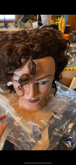 100% Real human hair mannequin 