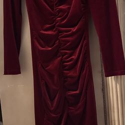 Small Velvet Red Dress Size Small