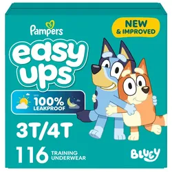Pampers Easy Ups Bluey Training Underwear - Size 3T-4T - 116ct:  $29.99