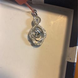 Simulated Diamond Pendant