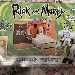 Ricky & Morty Lego 129 pieces & figures inside / Brand New 