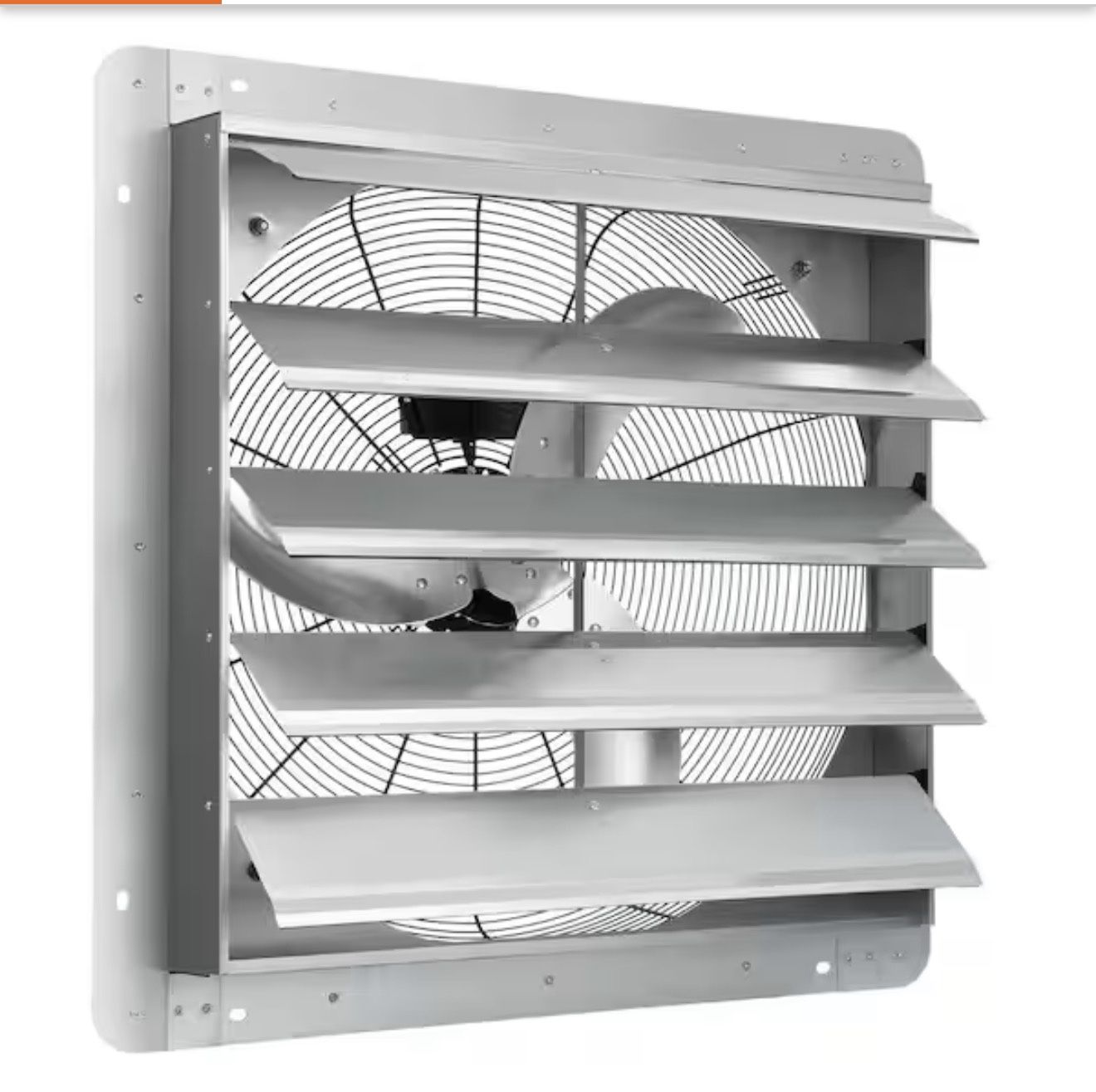 VEVOR 24 in. Shutter Exhaust Fan High-Speed 3320 CFM Aluminum Wall Mount Attic Fan