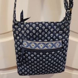 Vera Bradley Navy Nantucket Hipster Crossbody Purse Handbag