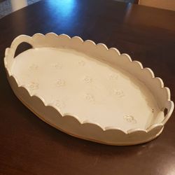Hand made pottery tray