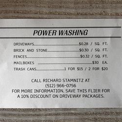 Residential Power Washing