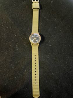 Vintage Vietnam War Era US Military Wrist Compass W.C.C. Waltham Nylon Strap
