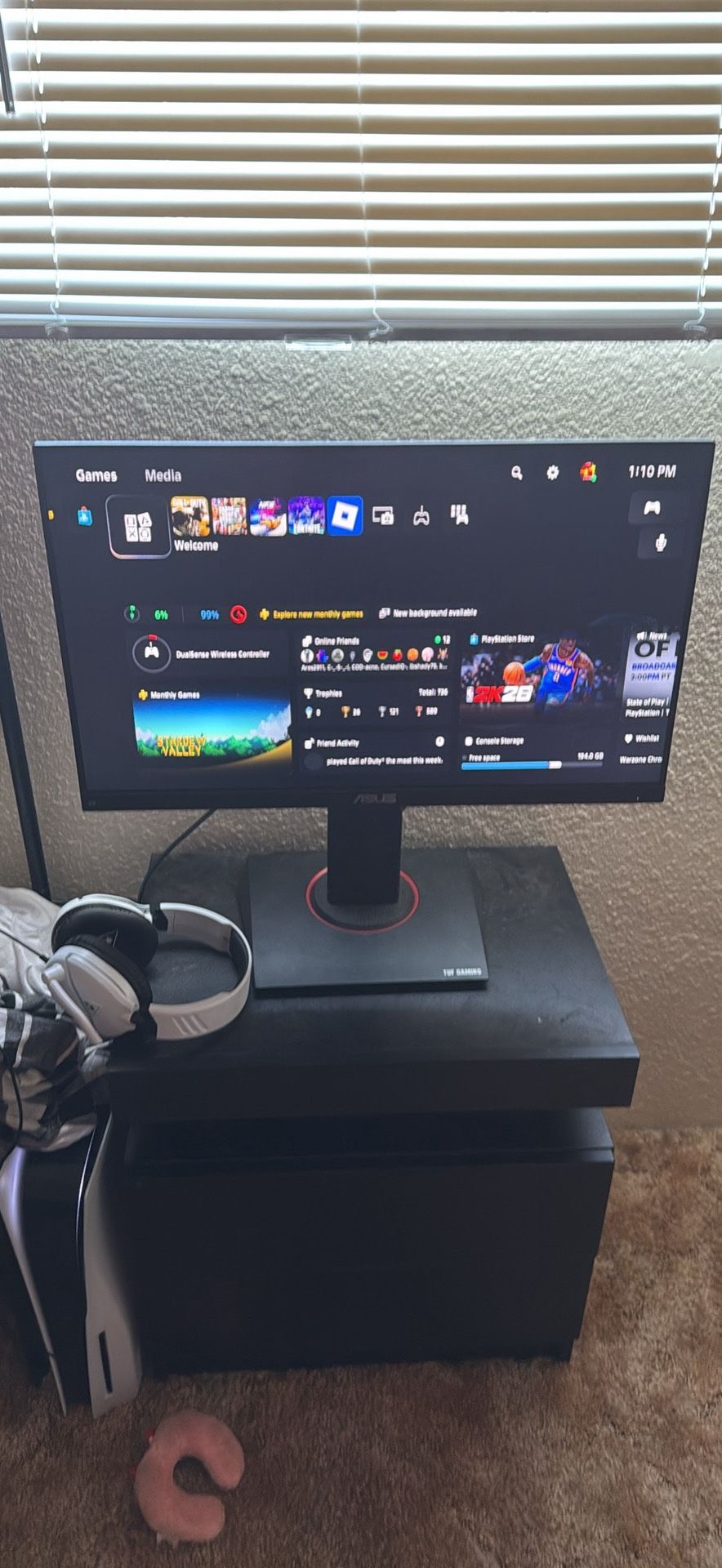144hz Asus Tug Gaming Monitor