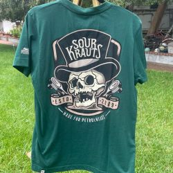 Sourkrauts Made for Petrolheads Dark Green Graphic T-Shirt Medium