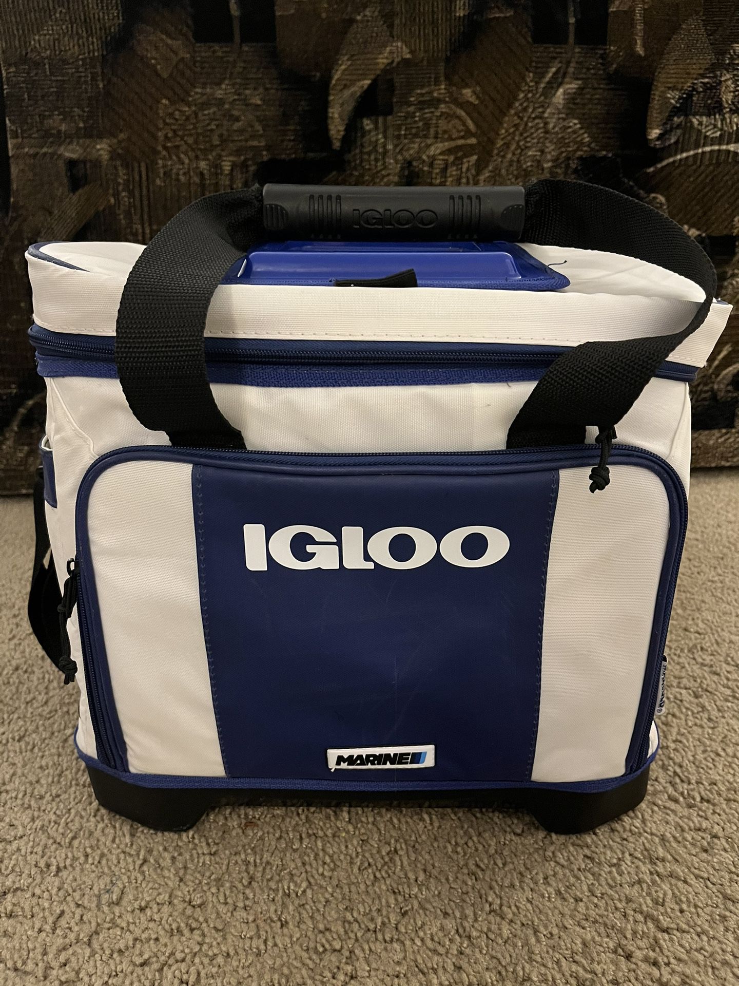 IGLOO Marine Cooler Bag. 24 Can Ultra Stout Divided Cooler. Excellent Condition 