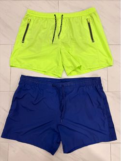 Set of 2 Men’s Swim Trunks / Beach Shorts – Size L/XL