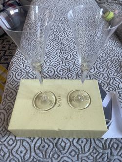 Lenox Opal Innocence Toasting Flute Pair