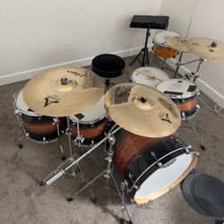 Mapex Armory Drum set Full Set Up (stands And All)