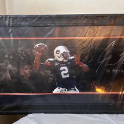 NEW! Cam Newton Autographed Auburn Heisman 10x30 Framed Photo still in packaging $260 OBO