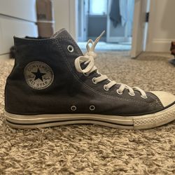 Converse Dark Grey High Top Sneakers