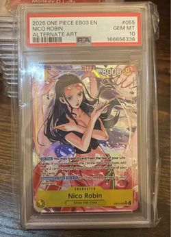 One Piece Nico Robin Alternate Art PSA 10 EB03-055