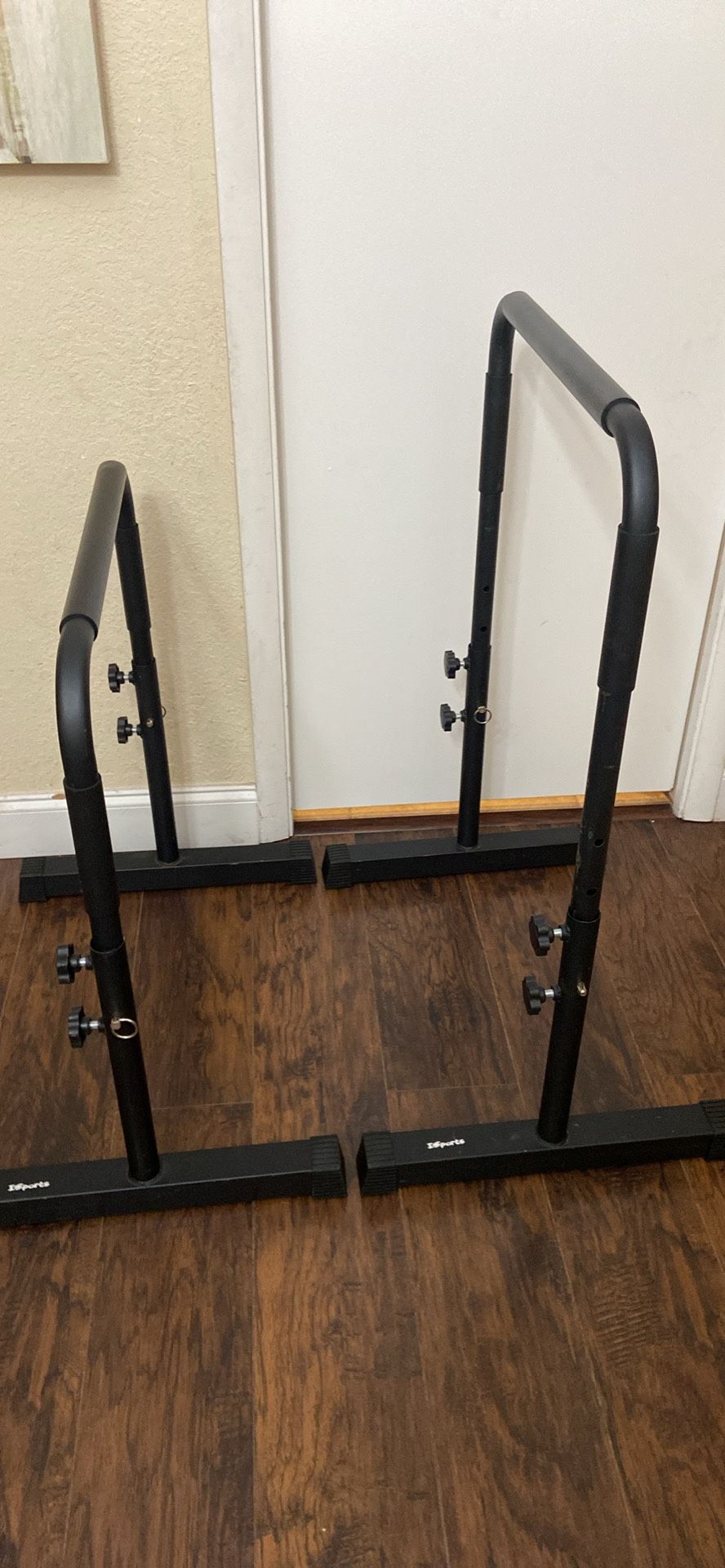 Dip Bar Station for exercise; H30to40”, Deep26”, in good condition. West Boca