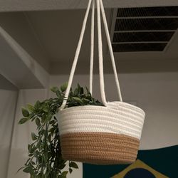 Neutral Colored Hanging Plant/whatever Holder 