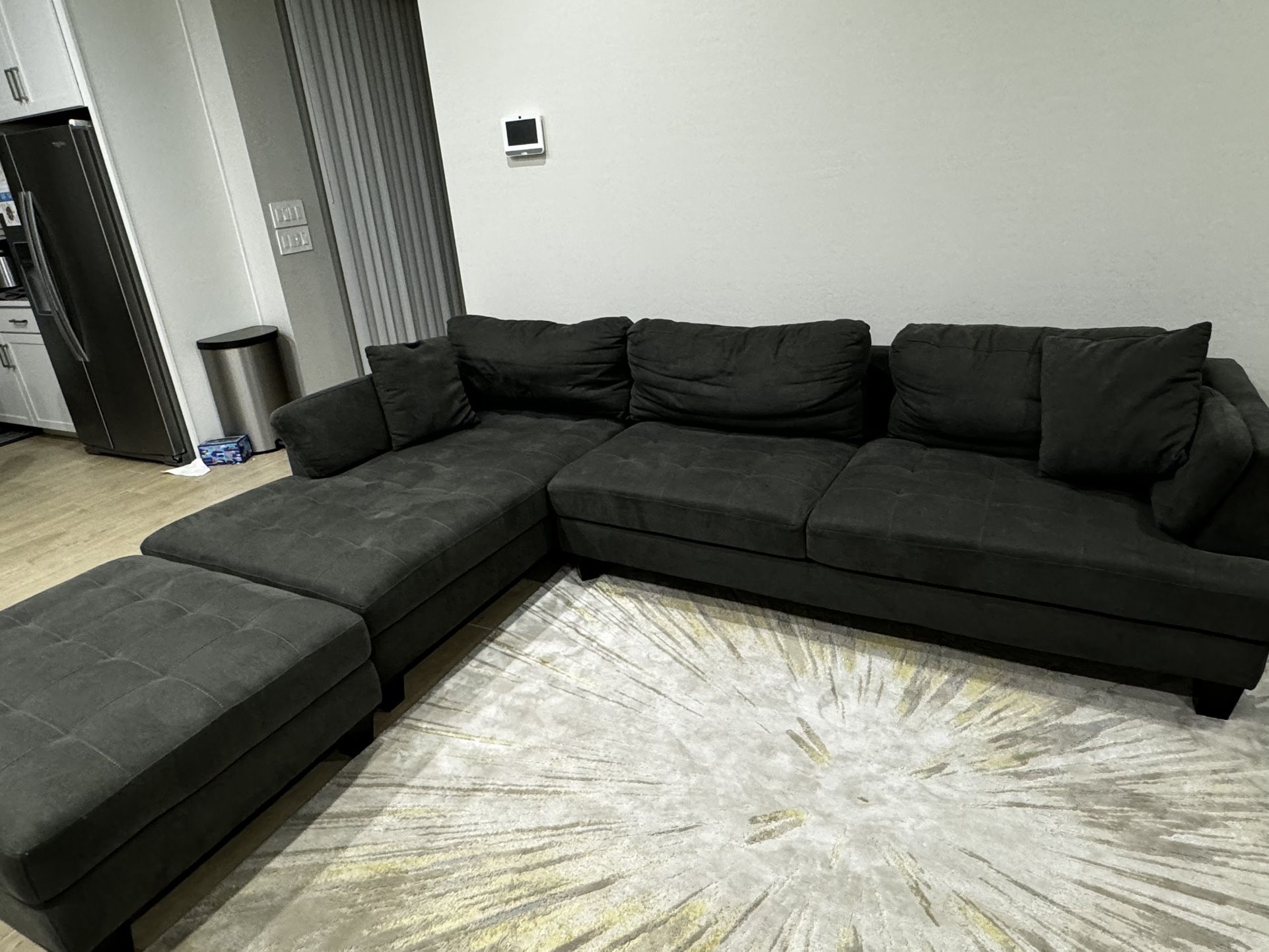 Ashley sectional Sofa With Ottoman 