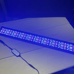 Dimmable 50W 36-48 Inch Full Spectrum LED Saltwater Aquarium Light Fish Tank Light With Timer